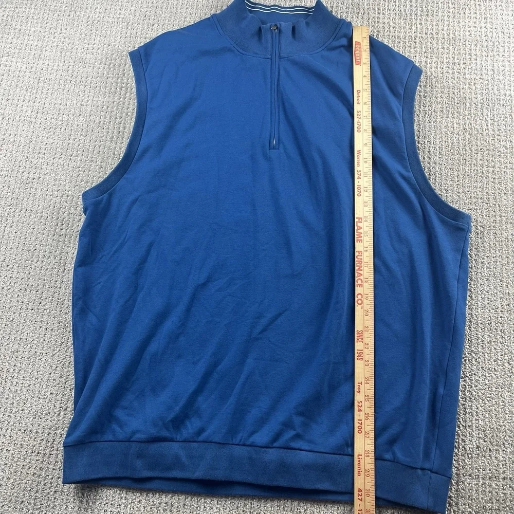 FootJoy FJ Golf Performance Vest Men's 2XL Blue 1/4 Zip Mock Pullover
